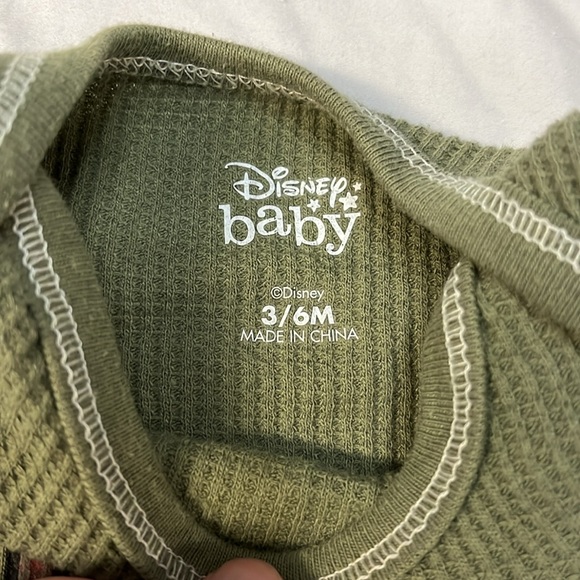 3-6M Disney Mickey Mouse waffle onesie - Picture 3 of 3